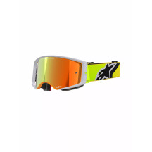 Supertech Corp Goggle — One Size, Orange mirrored lens, Gray/Yellow