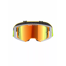 Supertech Corp Goggle — One Size, Orange mirrored lens, Gray/Yellow