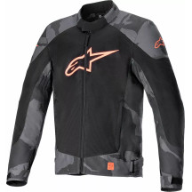T-SP X Superair Jacket — XL, Camo Gray, Red Fluo, Black