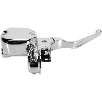 Chrome Replacement Lever Assembly — Aluminum, master cylinder, single-disc, ABS