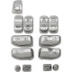 Kit de cubiertas de interruptores — Cromo, 12 botones
