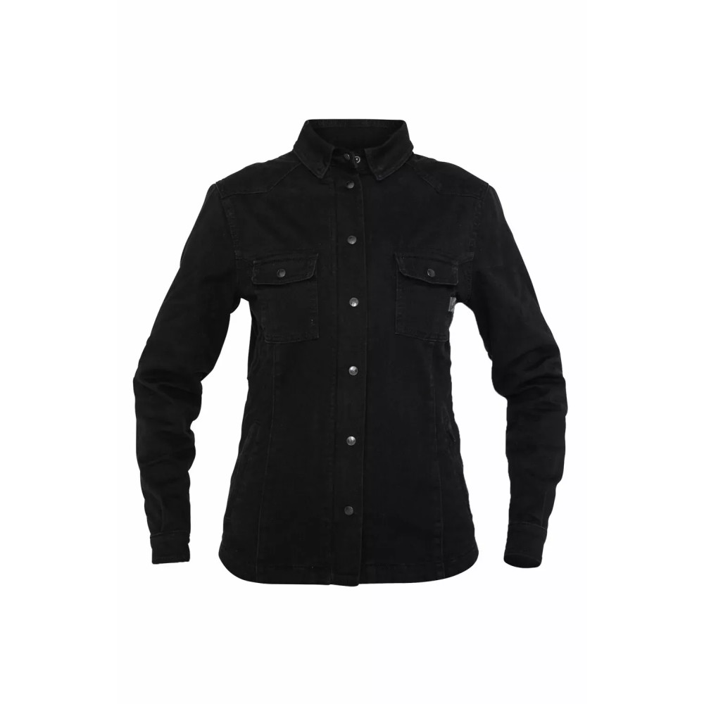 Women's Motoshirt Jacket — Size M, Chest 104 cm (41 in), Sleeve 64 cm (25.3 in), Black