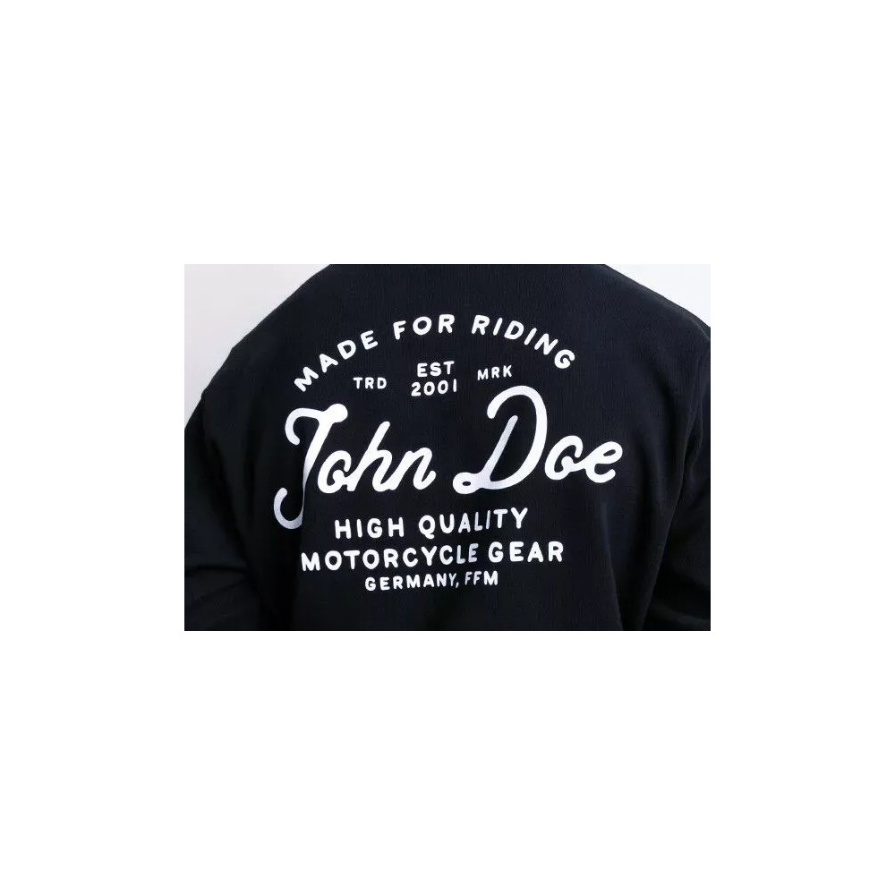 JD Lettering Hoodie — M, Black