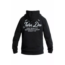 JD Lettering Hoodie — M, Black