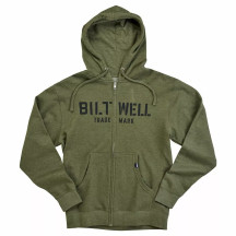 Stencil Zip Hoodie — L, Olive
