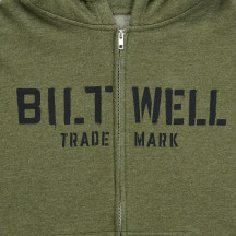Stencil Zip Hoodie — XL, Olive