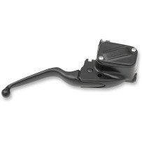 Front Brake Master Cylinder — 12.7 mm (1/2"), 25.4 mm (1") clamp, Black polished