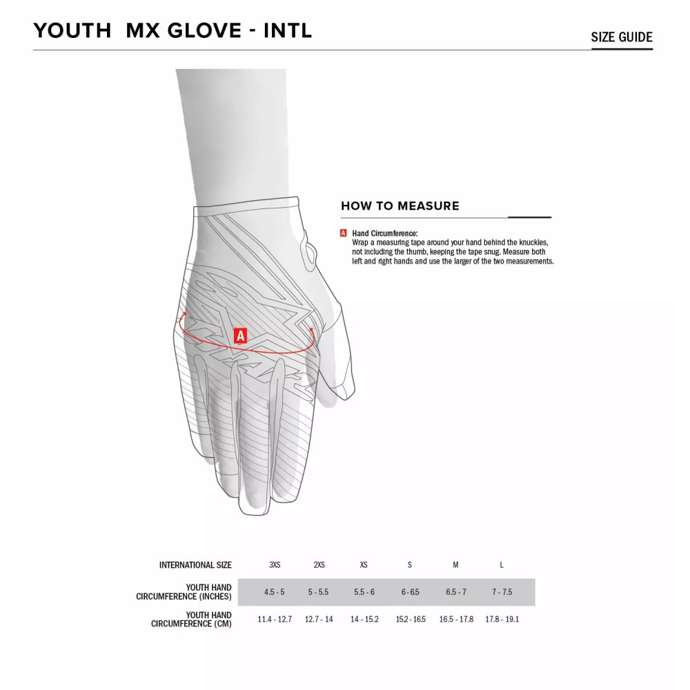 Youth A-Dura Gloves — Size S, Black