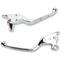 Slotted Wide Blade Lever Set — Chrome, Brake & Clutch