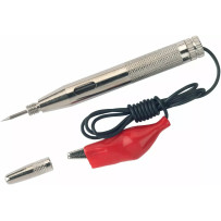 Voltage Tester — 6V and 12V, Black, Chrome, Red