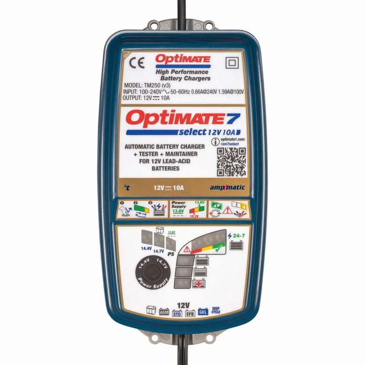 OptiMate 7 Select — 12V 10A, Blue