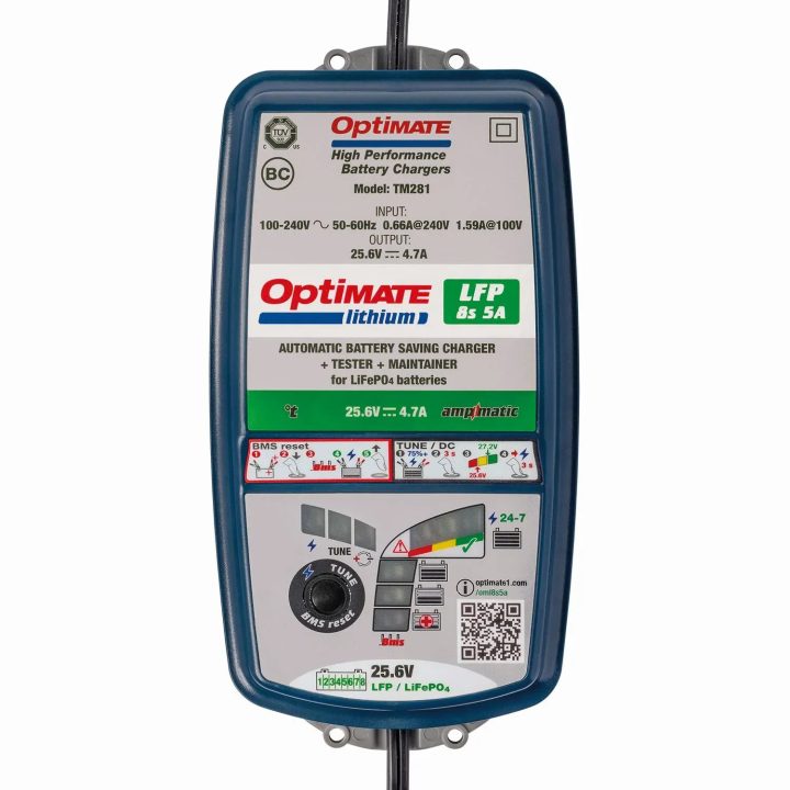OptiMate Lithium LFP 8s 5A — 24V 5A, Blue