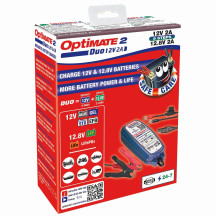 OptiMate 2 DUO — 12V, 2A, blue