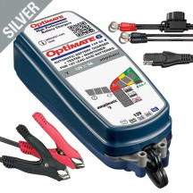 Optimate 6 Select Battery Charger/Power Supply — 12V, 5A (Ampmatic) 14.4/14.7V, Silver