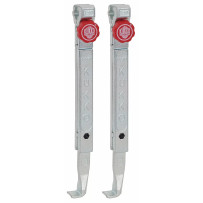 2 Quick Adjusting Jaws (Pair) - Series 2-P — Red, Silver