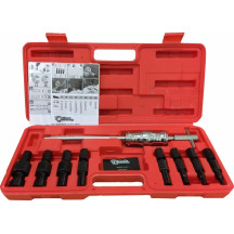 Blind Hole Puller Set "Puller1" — 8-piece kit, 8–30 mm ID, stainless steel and plastic