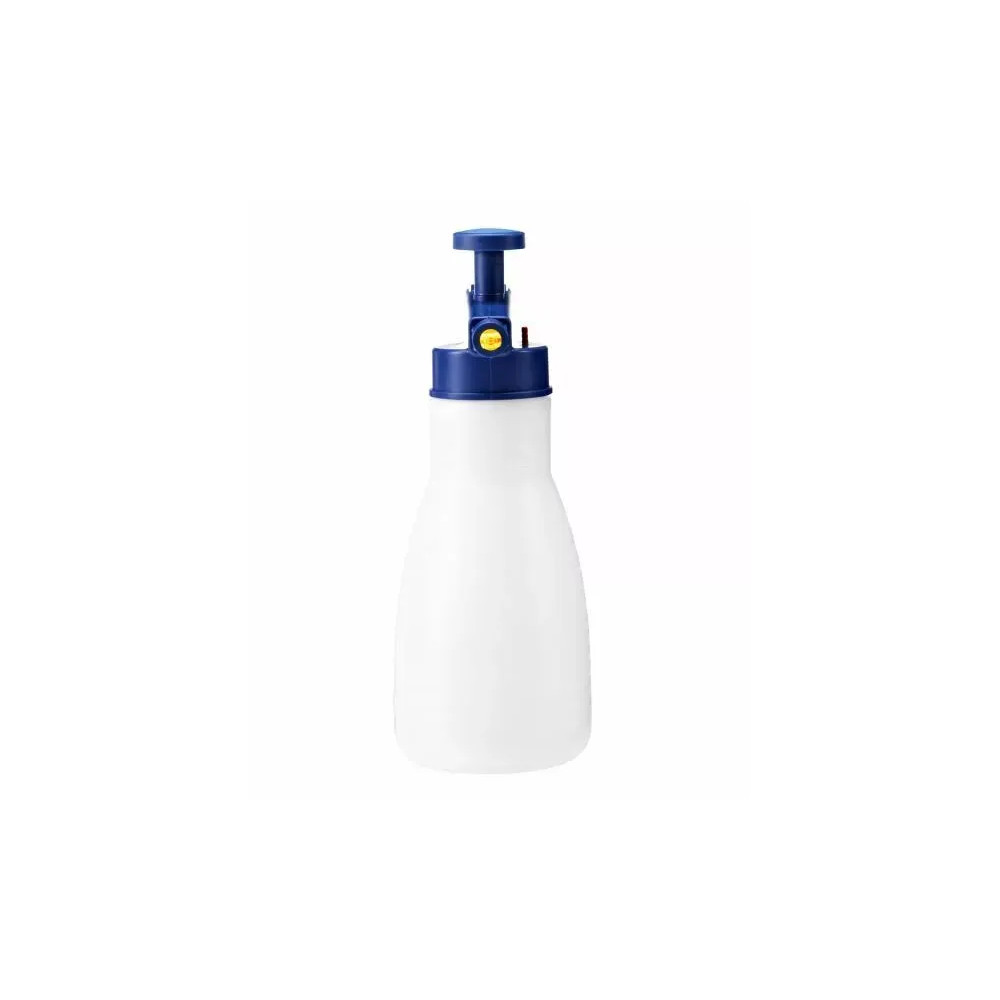 Pulverizador de bomba — 1,5 L, azul, blanco
