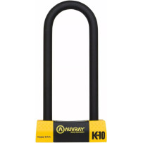 U-Lock K10 — 157 mm body width, 85 mm horizontal clearance, 250 mm vertical clearance, Black