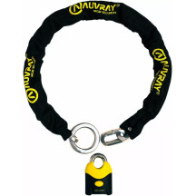 Chain Lock K Block — 13 mm (1/2") shackle, Black/Yellow
