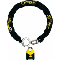 Chain Lock K Block — 13 mm (1/2") shackle, Black/Yellow