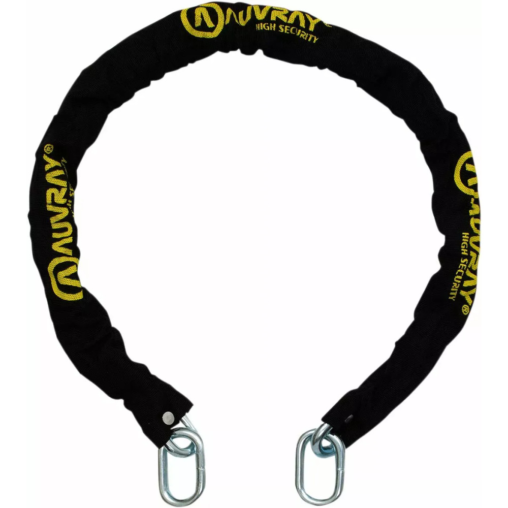 Candado de cadena para moto — 120 cm, 10 mm (3/8"), negro