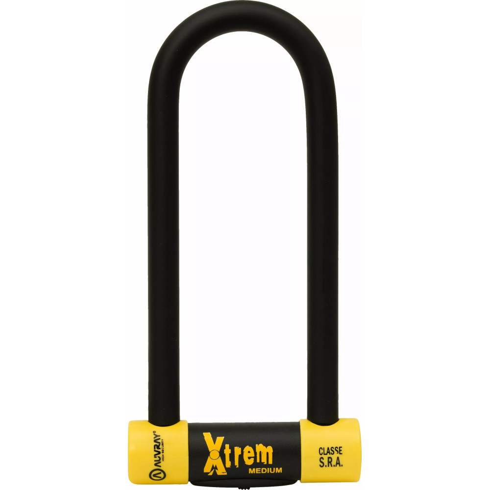 U-Lock Xtrem Medium/Maxi — 85 mm horizontal clearance, 100 mm vertical clearance, Black/Yellow