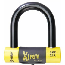 U-Lock Xtrem Medium/Maxi — 85 mm horizontal clearance, 100 mm vertical clearance, Black/Yellow