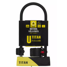 Candado en U U Titan — Ancho 165 mm, Holgura vertical 258 mm, Negro