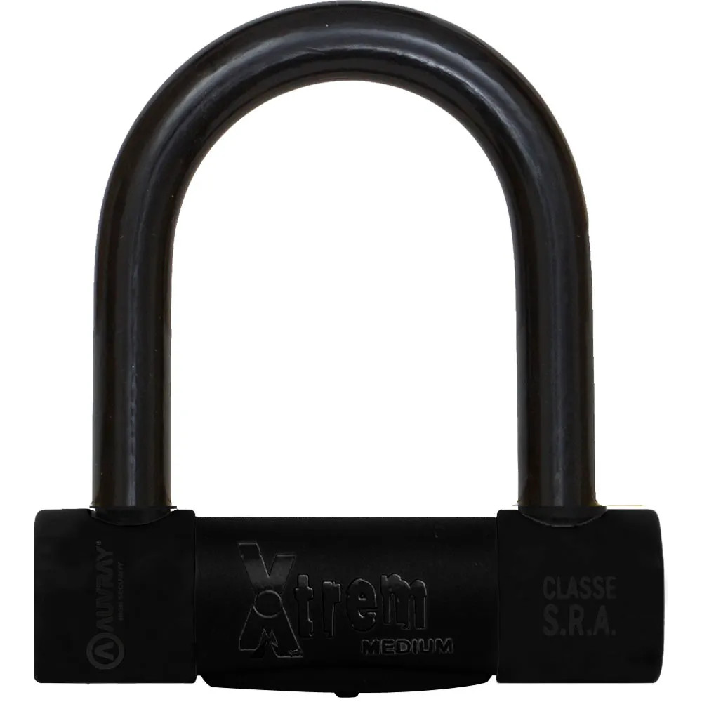 U-Lock Black Edition — 157 mm body width, Ø 18 mm shackle, 85×100 mm clearance