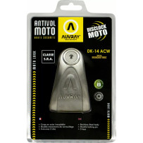 Disk Lock DK14 — 14 mm locking pin, silver