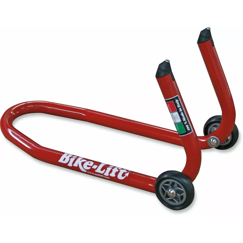 Soporte delantero Standart — montaje en horquilla delantera, motocicleta, rojo