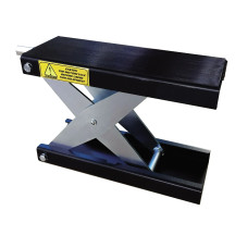 Center Jack Lift — 500 kg, 40.5 cm L x 15 cm W, max 35 cm, Black/Silver