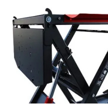 Absolute 756 Scissor Lift — 220 cm x 75 cm, 130 cm max height, 750 kg, Black