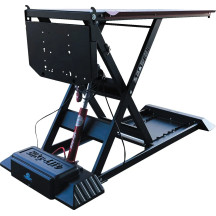Absolute 756 Scissor Lift — 220 cm x 75 cm, 130 cm max height, 750 kg, Black