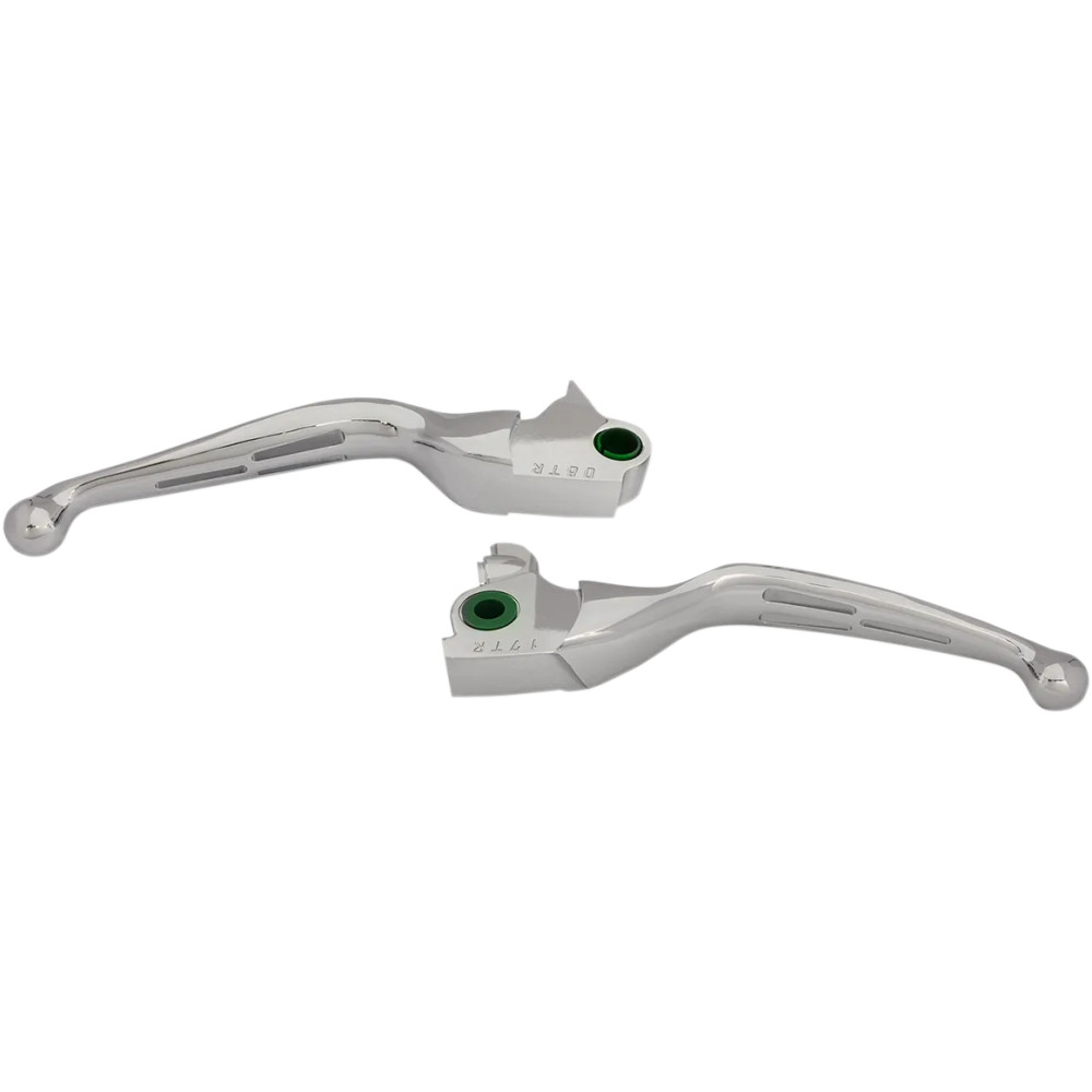 Slotted Wide Blade Lever Set — Hydraulic, brake & clutch, chrome
