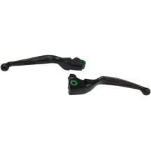 Slotted Wide Blade Lever Set — Brake & Clutch, Black matte