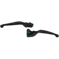 Slotted Wide Blade Lever Set — Brake & Clutch, Black matte