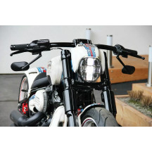 Fork Covers — Black, upper-mounted