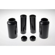 Fork Covers — Black, Upper, Aluminum, Pair