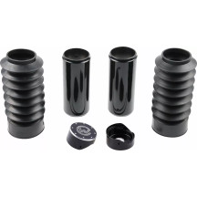 Fork Covers — Black, upper mounting