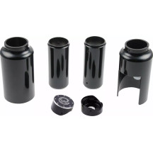 Fork Covers — Black, Upper, Pair