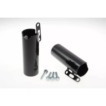 Fork Covers — Lower mount, Black, Pair