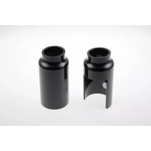 Fork Covers — Black, lower mount