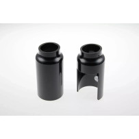 Fork Covers — Black, lower mount
