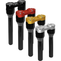 Clubstyle Straight Riser — 25.4 mm clamp, 205 mm length, Black, Silver