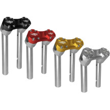 Clubstyle Pullback Riser — 15 cm (6"), 25.4 mm (1"), Black, Silver