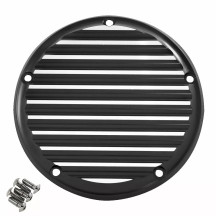 Transmission Cover — Black, Finned
