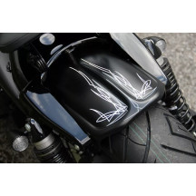 Fender Struts Short for Harley Sportster — Black, gloss