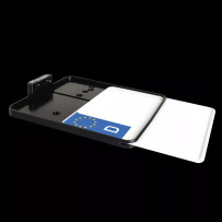 Slip-In License Plate Mounts — 20 cm x 22 cm, black anodized
