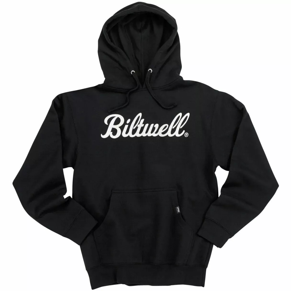 Script Pullover Hoodie — 2XL, Black